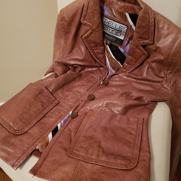 Pelle Studio Wilson's Brown Leather Jacket - Picture 3 of 5